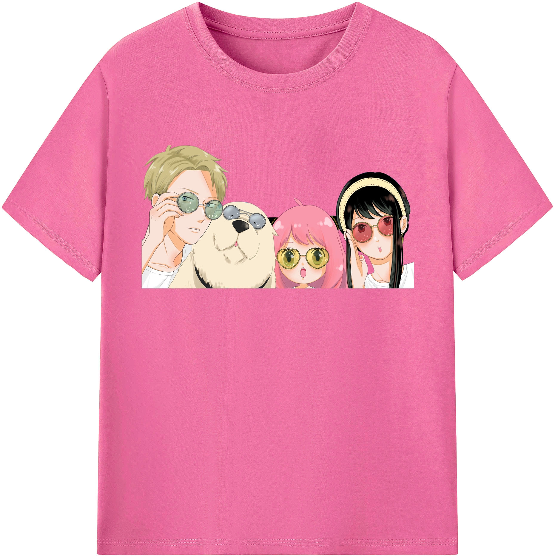 （画像用） SPY×FAMILY间谍家家酒 レディースカジュアルプリントTシャツ（綿100％）